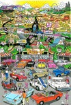 Charles Fazzino 3D Art Charles Fazzino 3D Art Get Your Kicks... on Route 66 (SN)